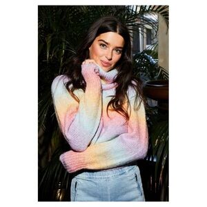 GENERATION LOVE • Effie Sweater in Rainbow Space Dye